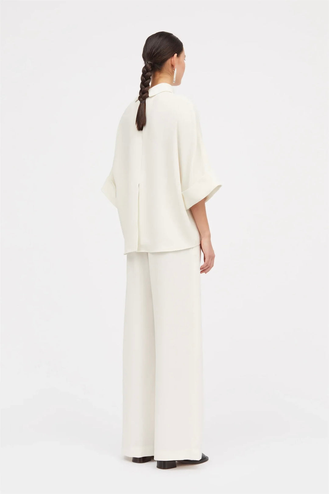 Bailee Crepe Georgette Ivory