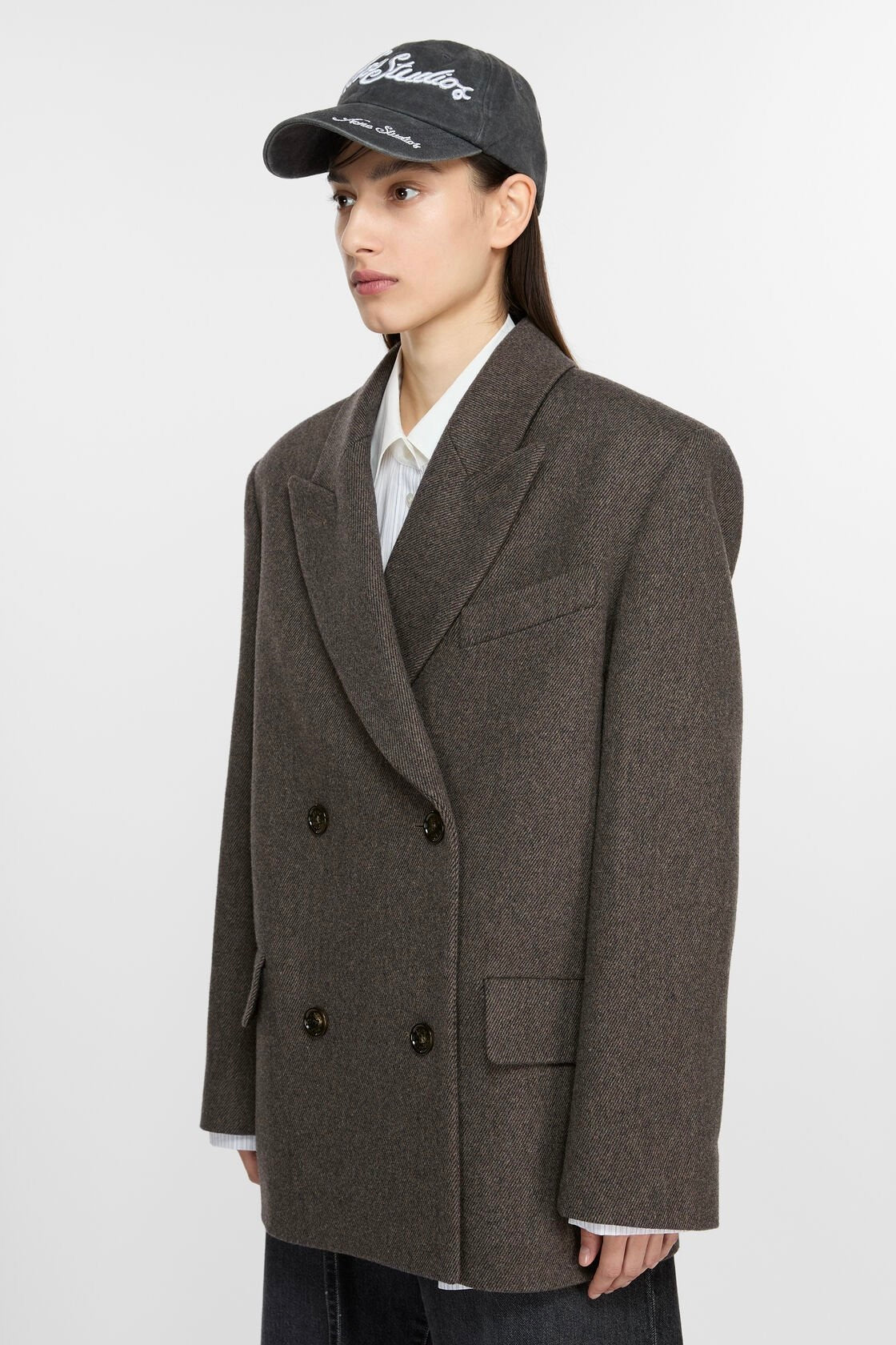 ACNE STUDIOS | Double Breasted Twill Jacket | Dale