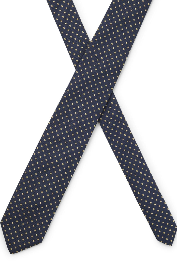 H-Tie 7.5CM 262 Gold/Blue