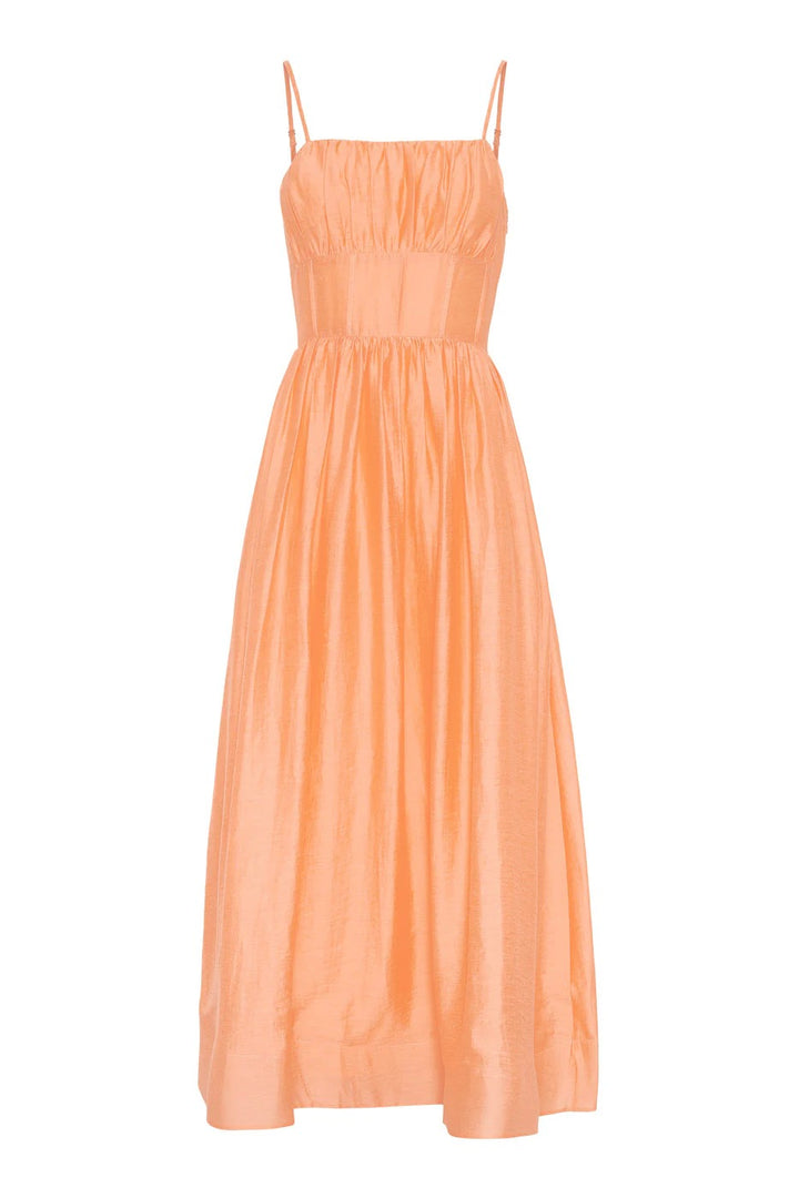 Bernadette Midi Dress Apricot