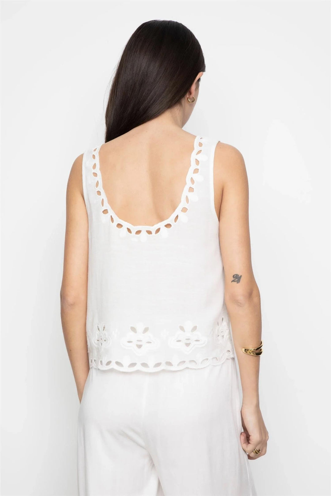 Evie Top White