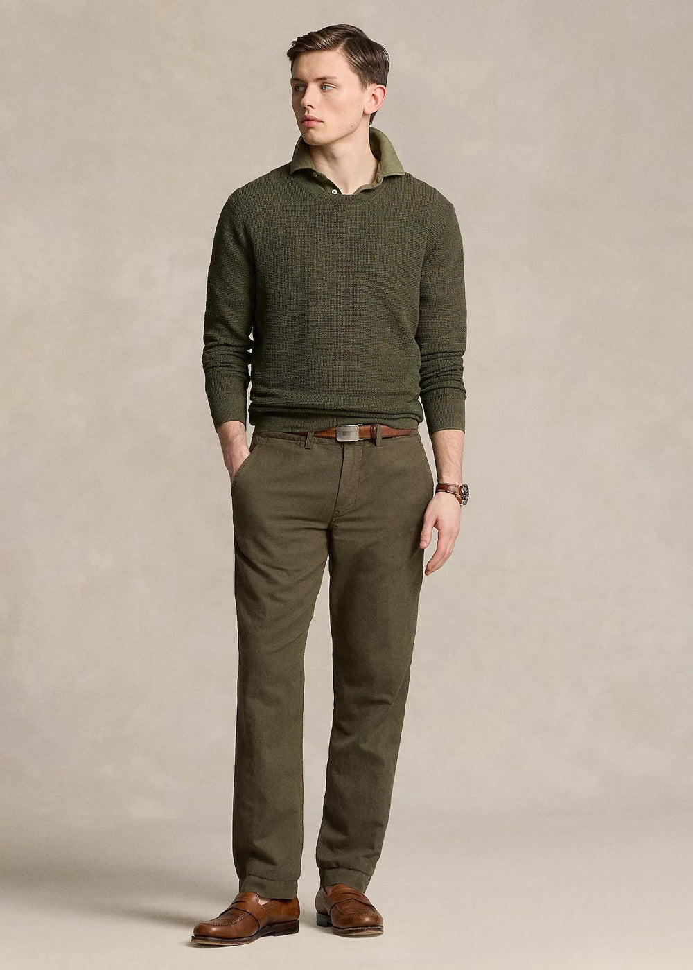 POLO RALPH LAUREN Straight Fit Linen-Cotton Trouser - Dale