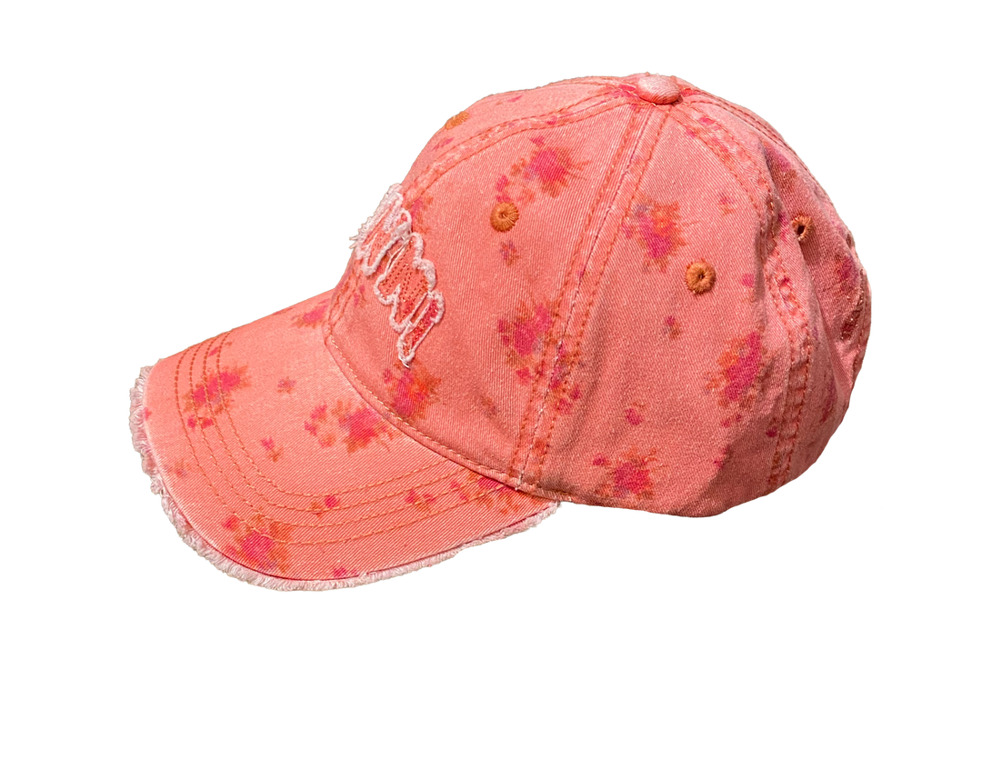 Washed Cotton Print Canvas Cap Lantana