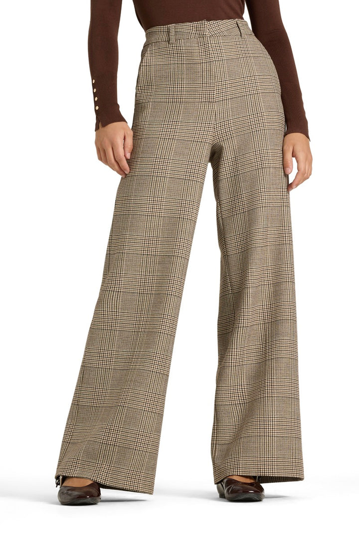 Alexis Wool Pants Glencheck Turtue/Brown