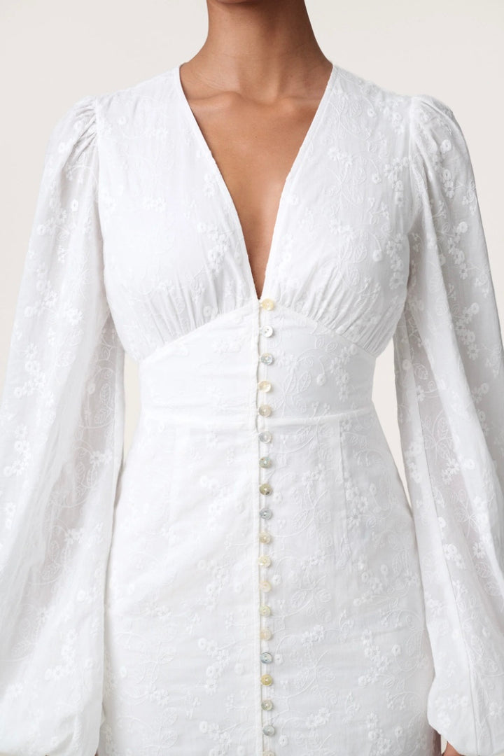 ADOORE Positano Dress White Embroidery - Dale