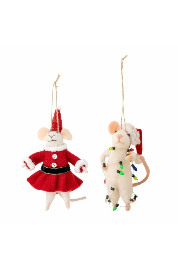 Peo Ornament Set of 2 Red