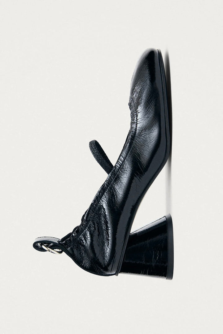 Rhiane Patent Black Leather Pumps