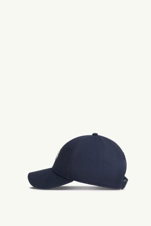 MONCLER Cotton Gabardine Baseball Cap Navy Blue - Dale