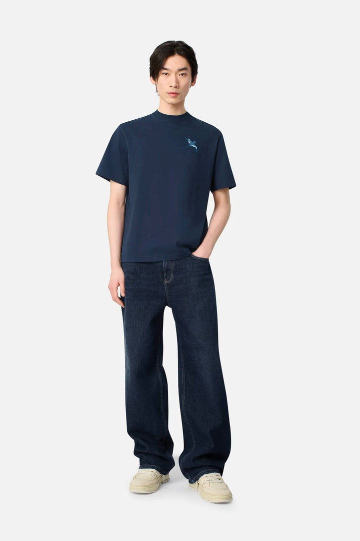 Micro Bee Bird T-shirt Navy