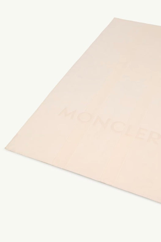 Logo Cotton Beach Towel Light Beige