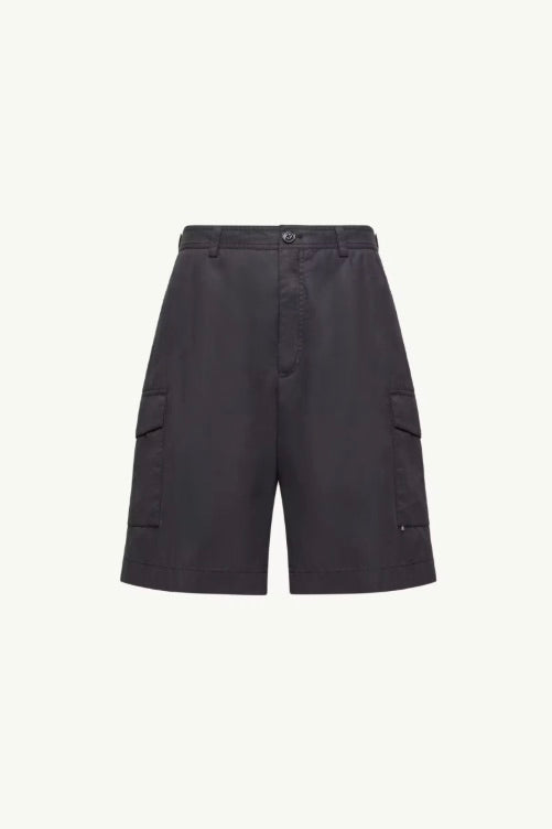 Gabardine Cargo Shorts Navy Blue