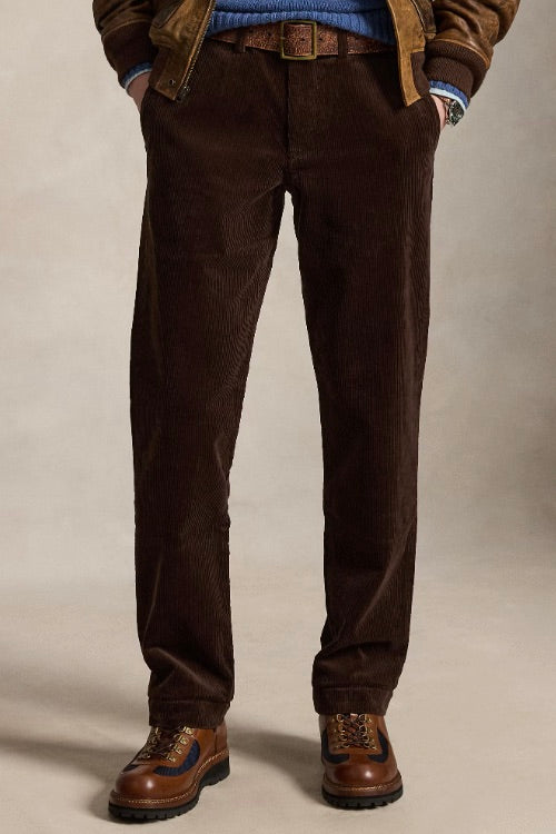 Bedford Straight Fit Corduroy Trousers Dark Beech