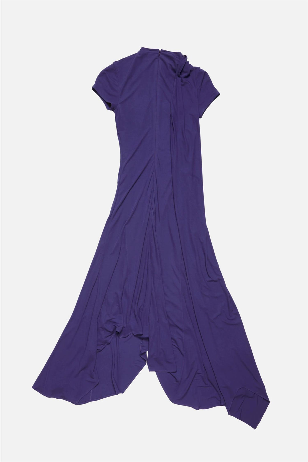 Layered Midi Dress Deep Purple