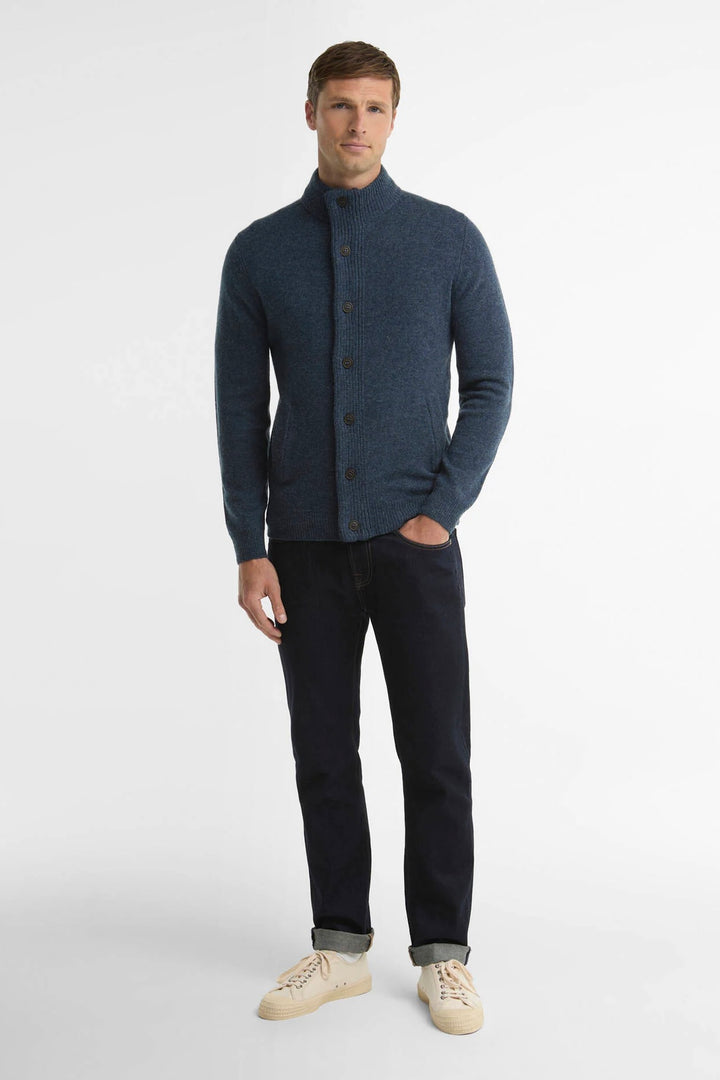 Essential Elbow Patch Jumper Dark Indigo