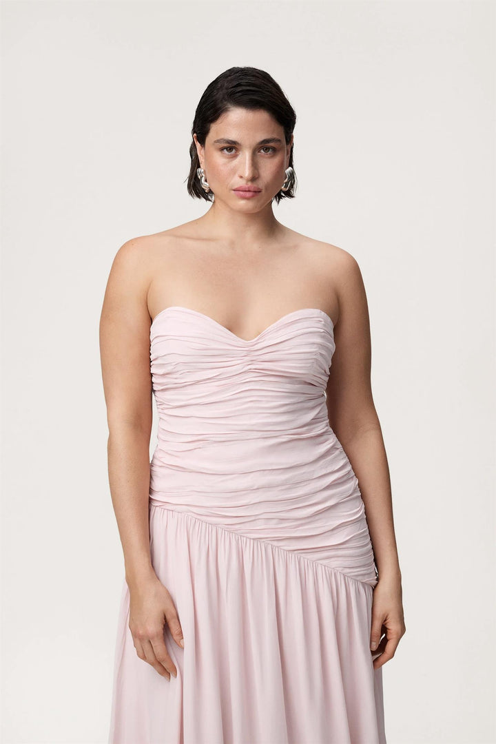 Lima Bandeau Dress Light Pink