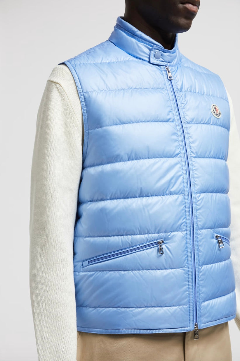 Gui Packable Down Vest Light Blue