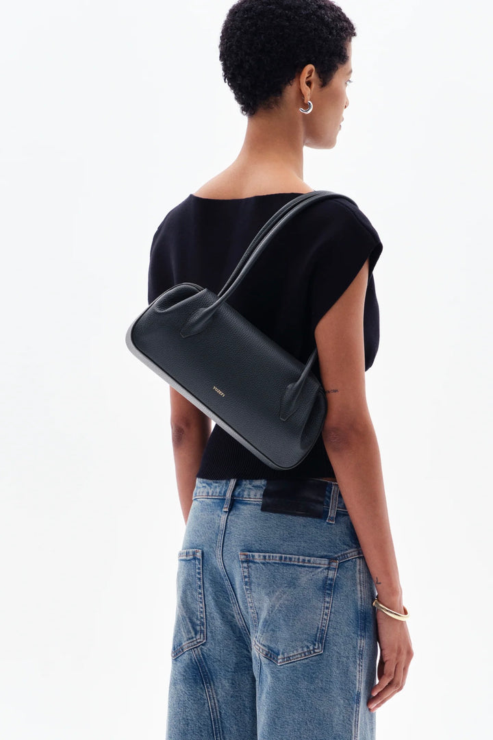 YUZEFI Oyster Shoulder Bag Black - Dale