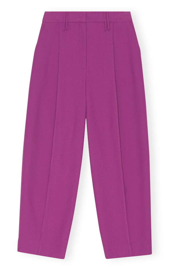GANNI - Summer Suiting Relaxed Pleated Pants - Dale