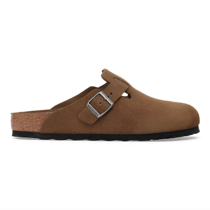 Boston Soft Footbed Suede Leather Dark Tea Herre