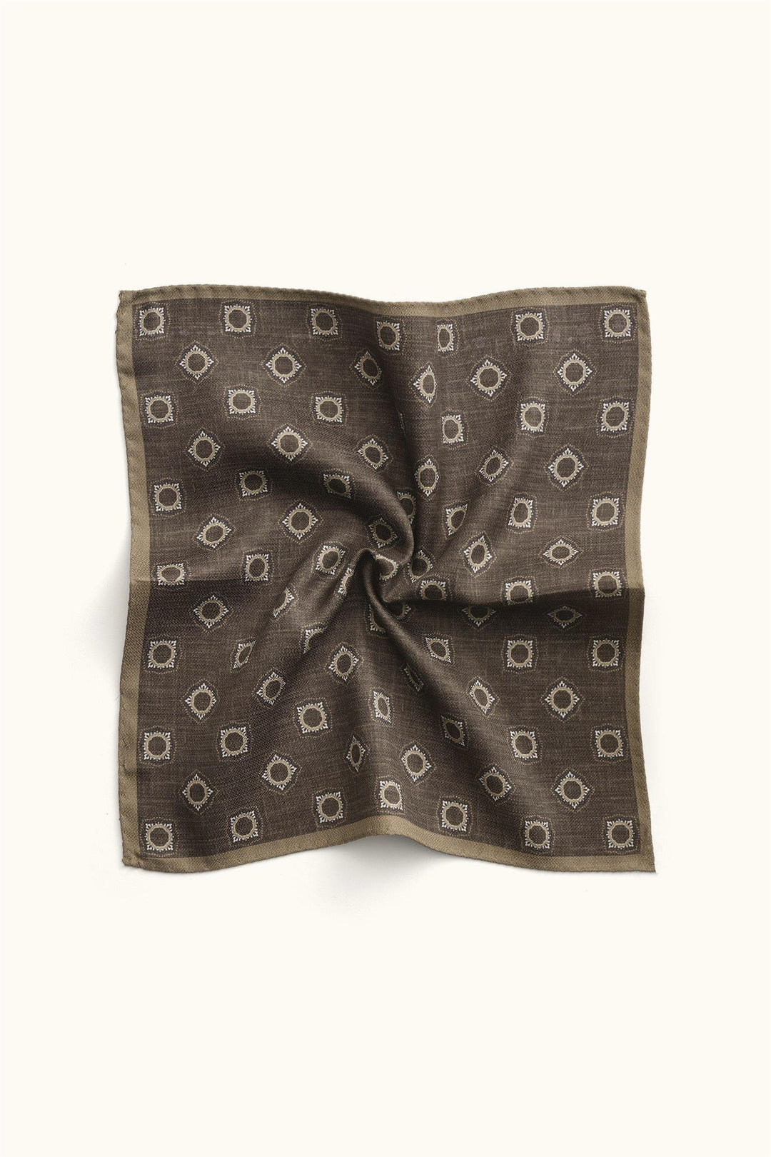 Silk Handkerchief Dark Mud Brown
