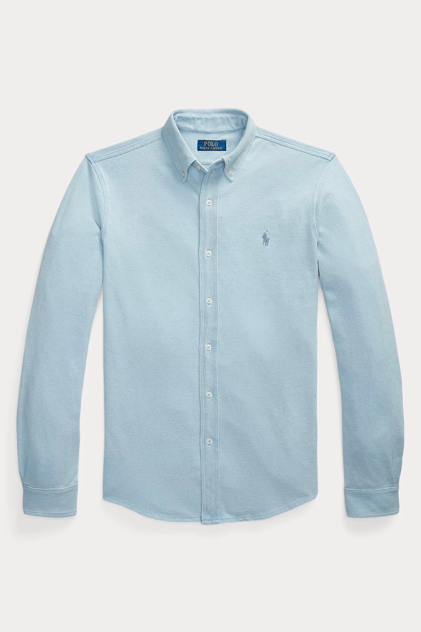 POLO RALPH LAUREN | Indigo-Dyed Mesh Knit Shirt | Dale