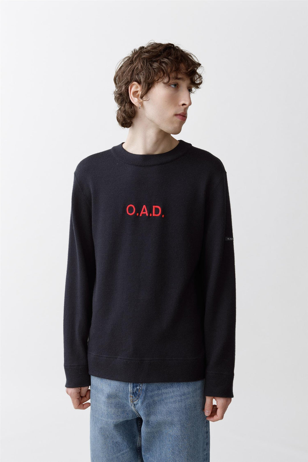 Blaatrøie No. 1 Navy w/Red Embroidery