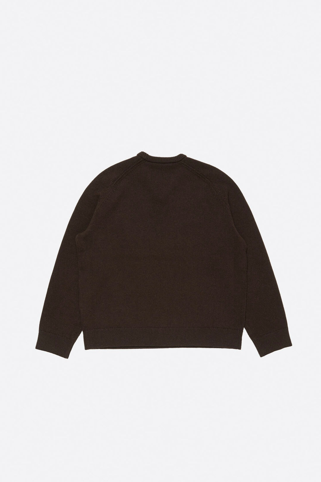 Wool V-Neck Sweater Dark Brown