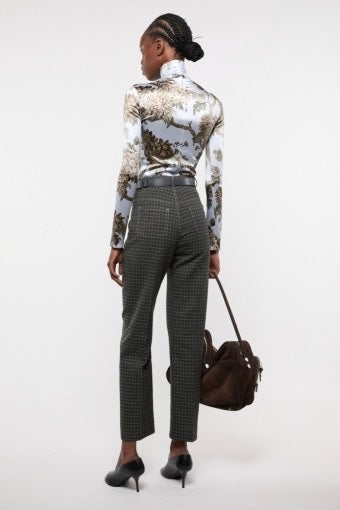Woven Wool-Blend Trousers Dark Green