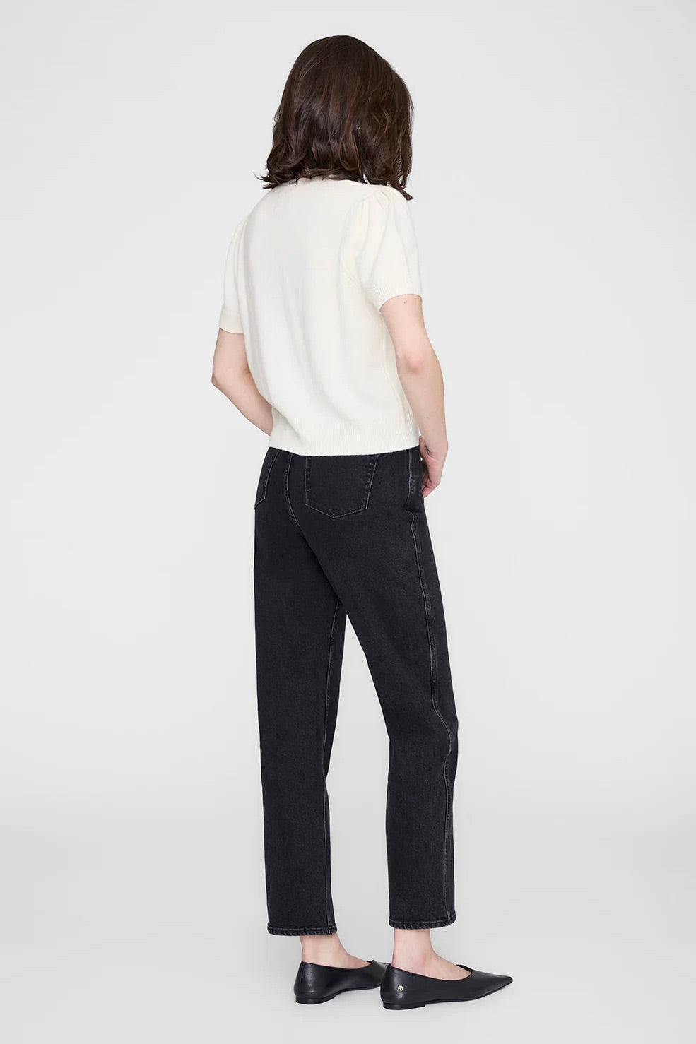 ANINE BING Gracie Cardigan Cream - Dale