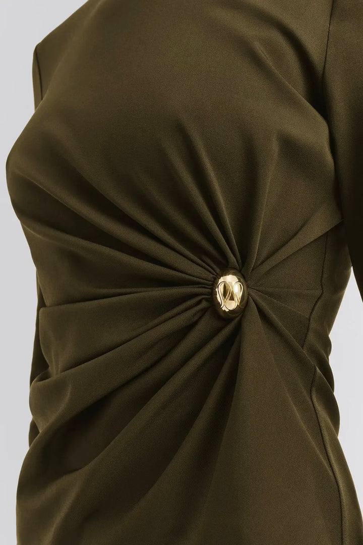 Mailey Jersey Embellished Mini Dress