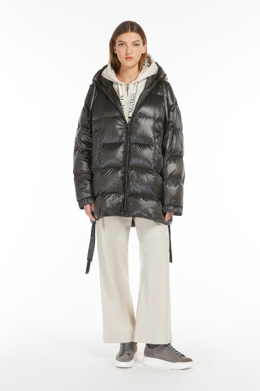 MAX MARA Floria Flannel jogging trousers Ecru - Dale