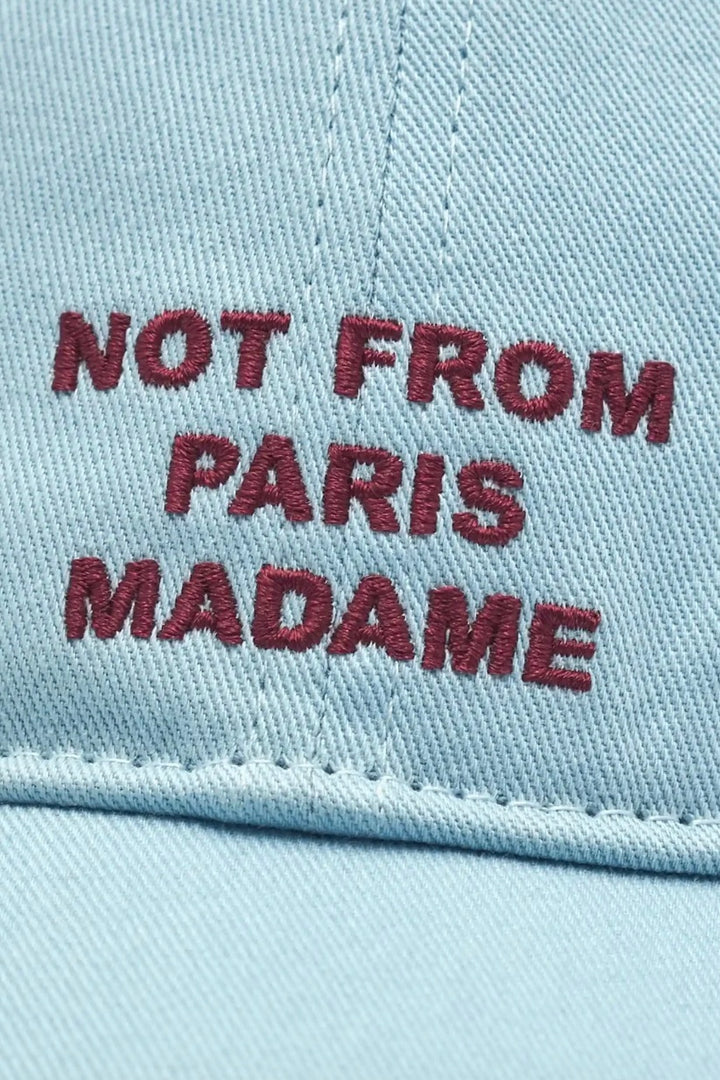 La Casquette Slogan Light Blue