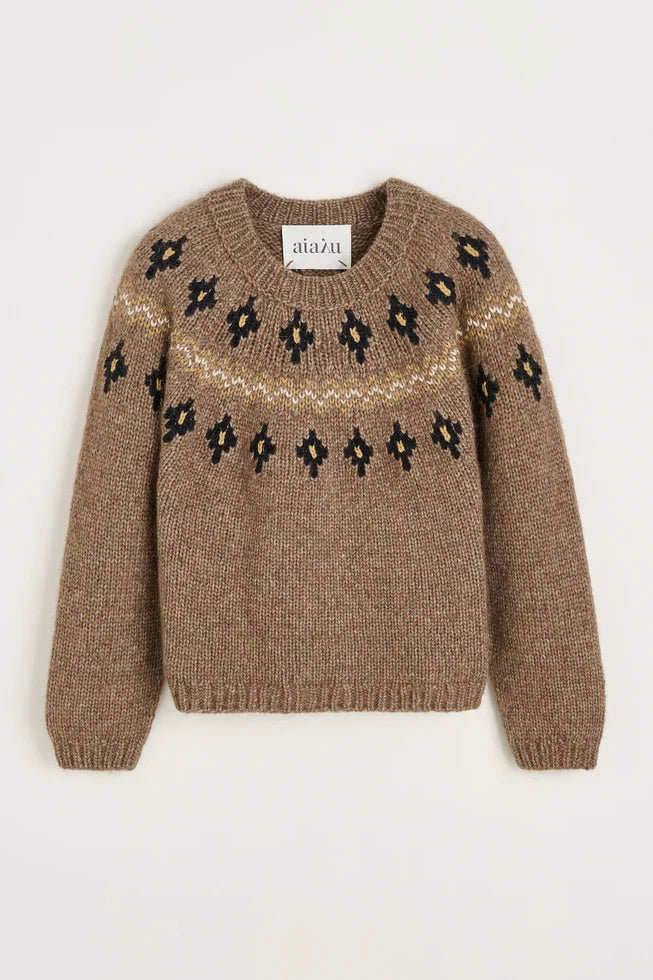 Wyn Sweater Mix Pure Brownie