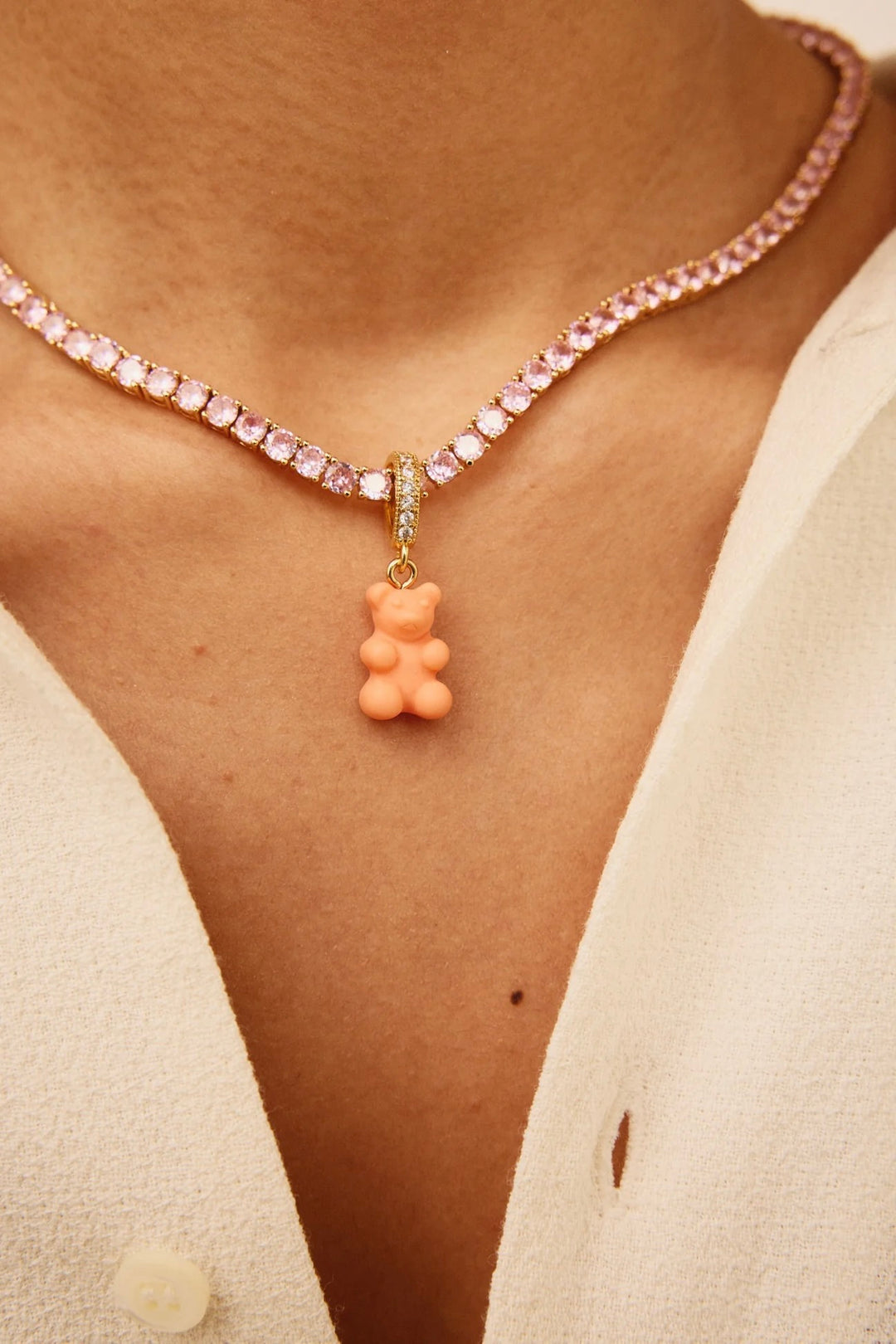 CRYSTAL HAZE Serena Necklace - Bubblegum - Dale