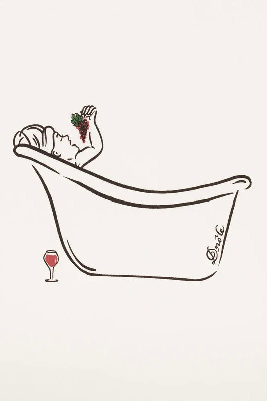 Wine Bath T-shirt Offwhite