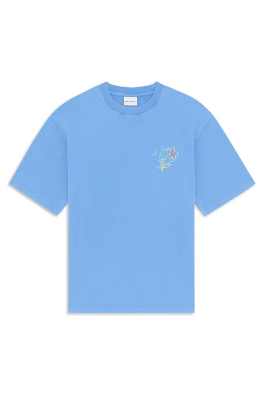 Esquisse Slogan T-shirt Light Blue