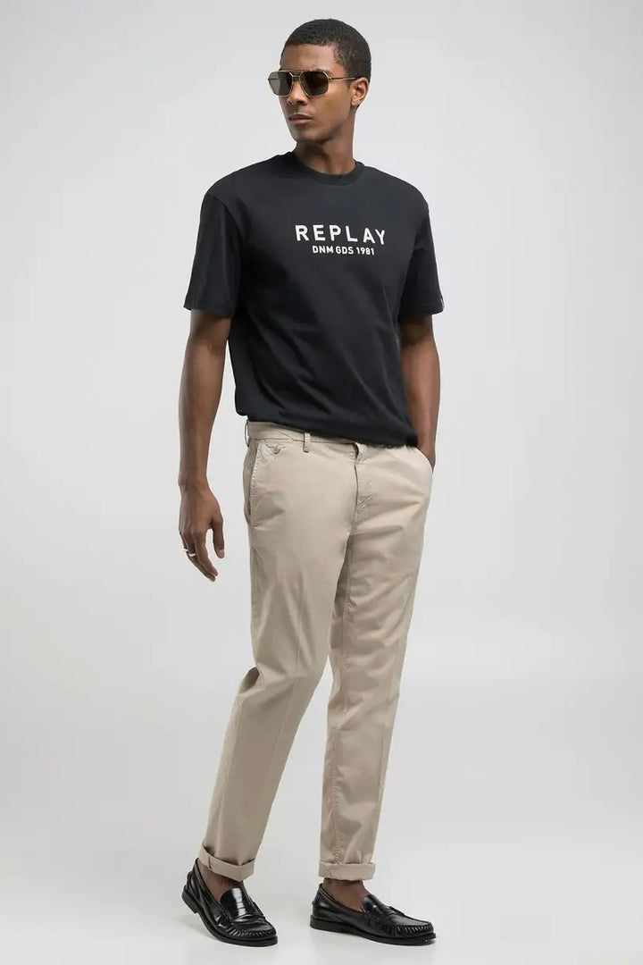 Benni Hyperflex Chino Jeans Oatmeal Melange