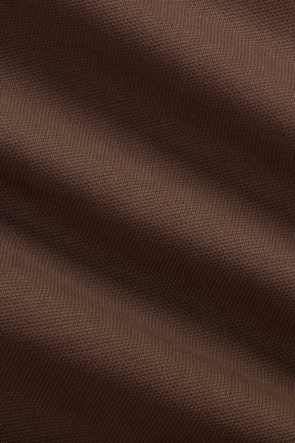 Custom Fit Garment-Dyed Dobby Shirt Nutmeg Brown