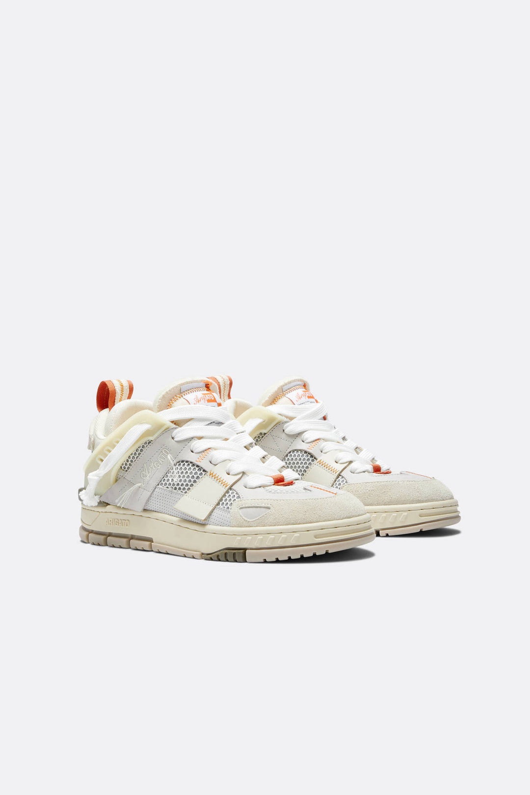 Area Patchwork Sneaker - Beige/white