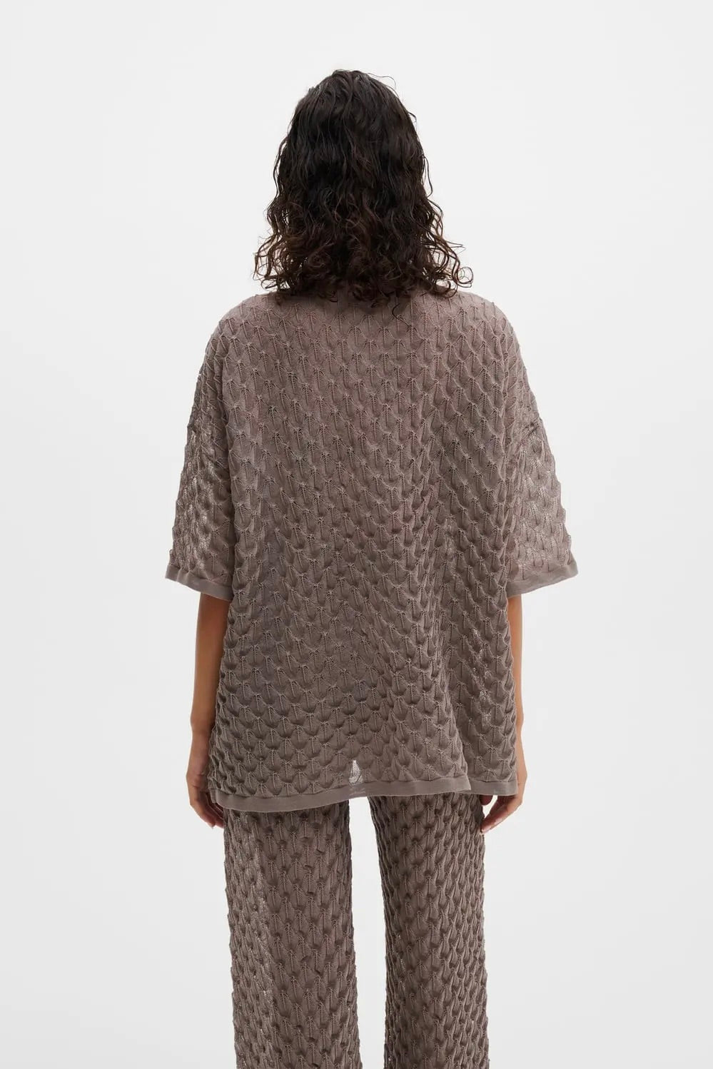MALINA Moa Knitted Shirt Taupe - Dale