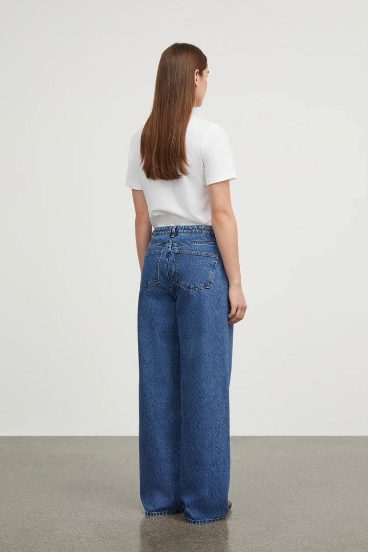 Willow Wide Jeans Mid Blue