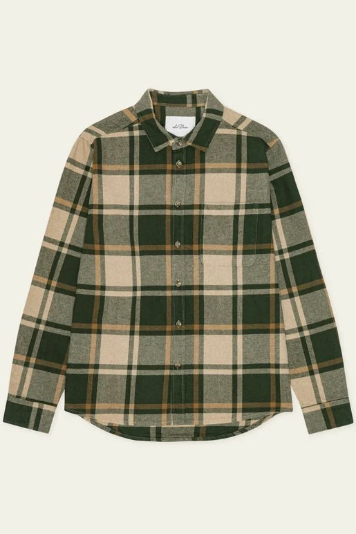Check Flannel Shirt Rosin Green