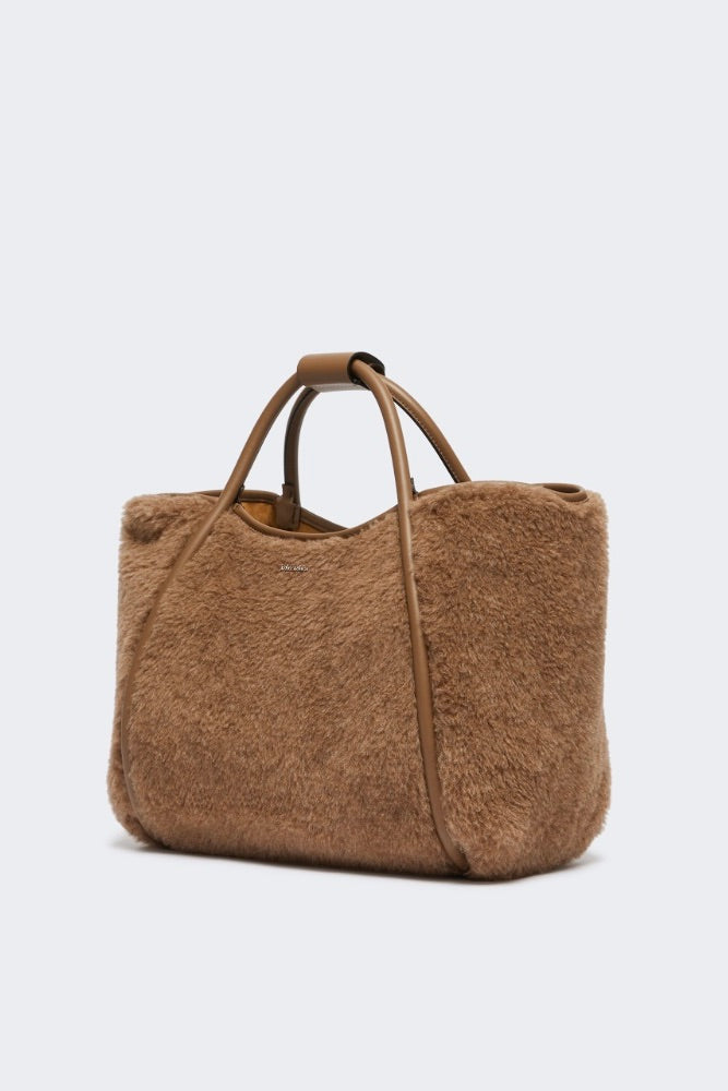 MAX MARA Alpaca-Cashmere Teddy Handbag - Dale
