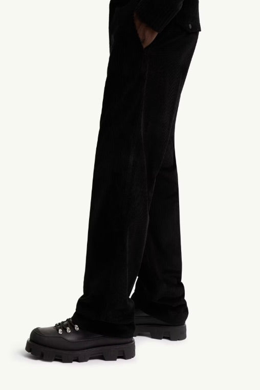 Corduroy Tailored Trousers Black