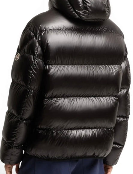 Anapo Hooded Mid-Length Down Jacket Black