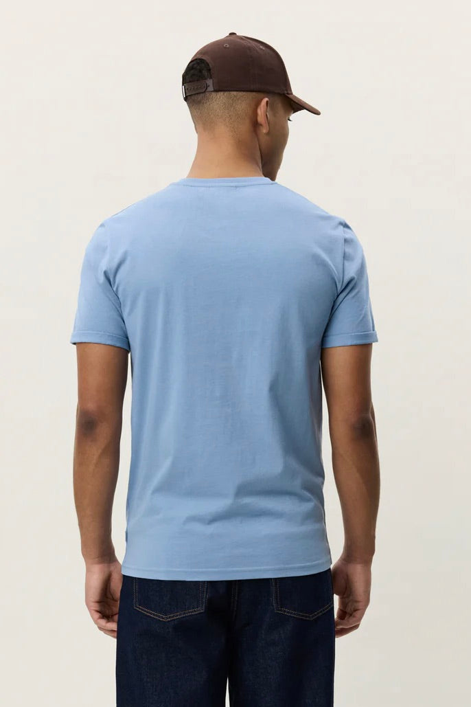Core Contrast T-Shirt Faded Denim Blue