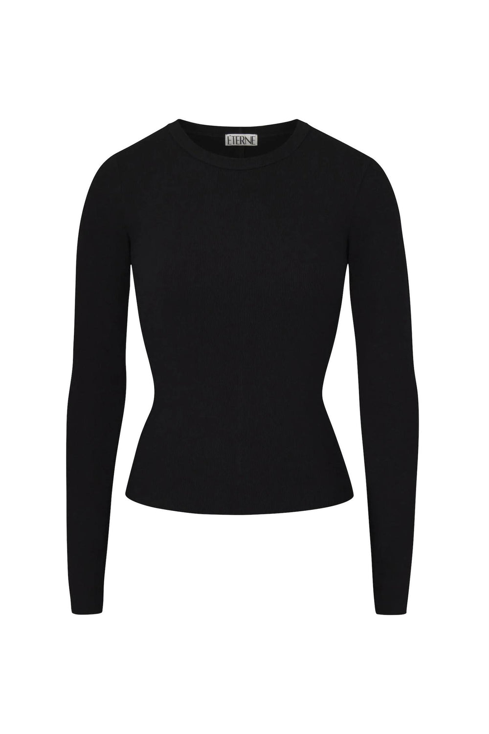 ETERNE - Long Sleeve Fitted Top Black - Dale
