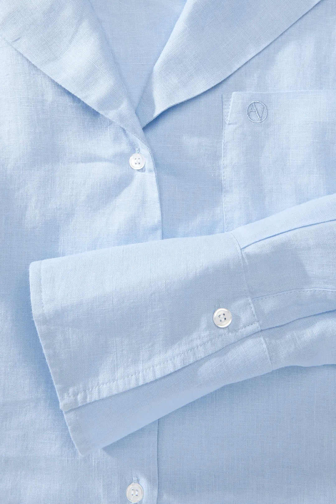 Linen Sailor Shirt Light Blue