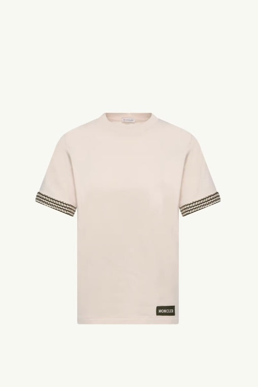 MONCLER Crochet-Trimmed Cotton Logo T-Shirt - Dale