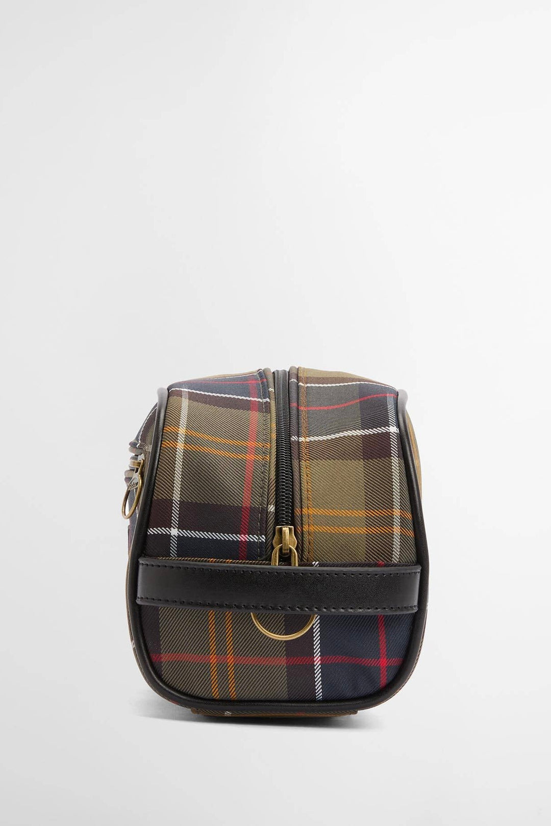 Barbour Tartan Washbag Olive